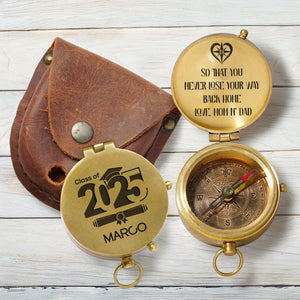 Personalized Engraved Compass - Family - To My Son - To My Daughter - So That You Never Lose Your Way Back Home - Gpb16075