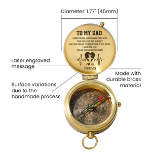 Personalized Engraved Compass - Family - To My Dad - From Son - You Are Always My First Love! - Gpb18051