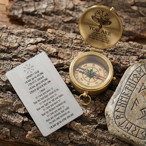 Personalized Engraved Compass - Viking - To My Man - I Love You The Most - Gpb26275