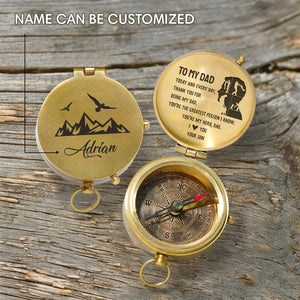 Personalized Engraved Compass - Family - To My Dad - From Son - You’re My Hero - Gpb18059