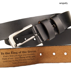 Secret Message Men's Belt - A Unique Expression of Love - Gar26002