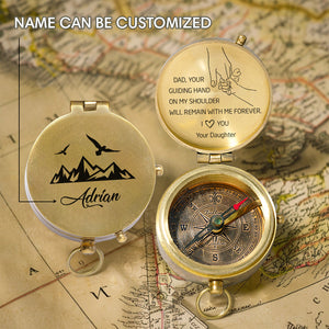 Personalized Engraved Compass - Family - To My Dad - From Daughter - I Love You - Gpb18048