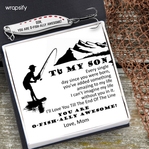 Fishing Lures - Fishing - To My Son - I’ll Love You Till The End Of The Line - Gfaa16004