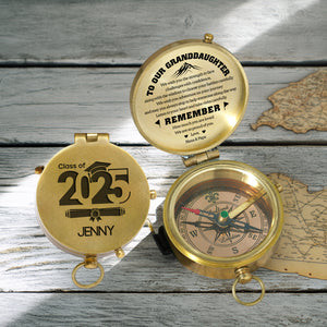 Personalized Engraved Compass - Family - To Our Granddaughter - We Are So Proud Of You - Gpb23013