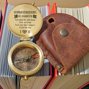Personalized Engraved Compass - Family - To My Daughter - Congratulations - Gpb17017