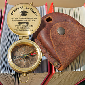 Personalized Engraved Compass - Family - To My Son Daughter Grandson Granddaughter - Gpb16077