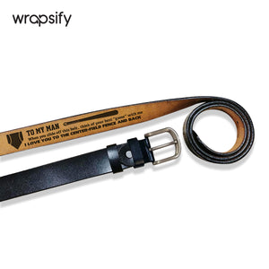 Home Run Hero Gift - Baseball Leather Belt with a Hidden Surprise - Gar26006