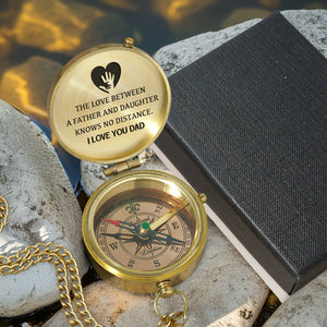 Personalized Engraved Compass - Family - To My Dad - From Daughter - I Love You Dad - Gpb18053