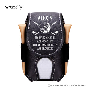 Personalized Golf Tees Pouch - Golf - To Myself - A Place For My Balls That Isn't The Round - Gav34001