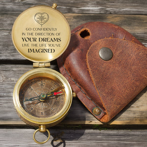 Personalized Engraved Compass - Family - To My Son Daughter Grandson Granddaughter - Live The Life You've - Gpb16078