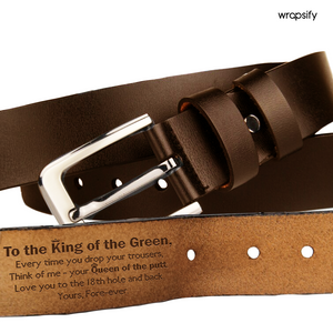Secret Message Men's Belt - A Unique Expression of Love - Gar26002
