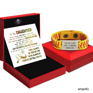 Softball Bracelet - Softball - To My Daughter - You're Capable Of Achieving Anything - Gbzk17027