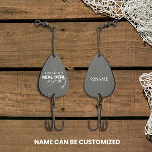 Personalized Engraved Fishing Hook - Fishing - To My Son - You Are The Real Deal Of My Life - Gfa16007
