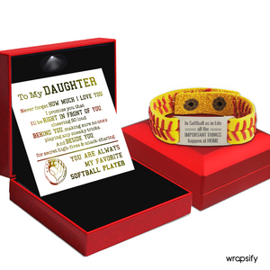 Softball Bracelet - Softball - To My Daughter - Never Forget How Much I Love You - Gbzk17026