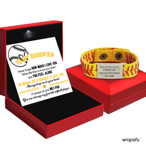 Softball Bracelet - Softball - To My Daughter - Be Brave, Be Stronger, & Love Life - Gbzk17028