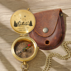 Combo Personalized Engraved Compass and Keychain - To My Man - Gpc26002