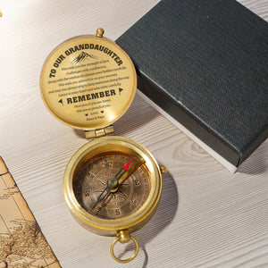Personalized Engraved Compass - Family - To Our Granddaughter - We Are So Proud Of You - Gpb23013