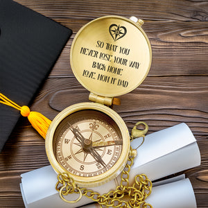 Personalized Engraved Compass - Family - To My Son - To My Daughter - So That You Never Lose Your Way Back Home - Gpb16075