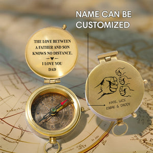 Personalized Engraved Compass - Family - To My Dad - From Son - The Love Between A Father And Son Knows No Distance - Gpb18061