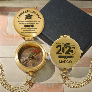 Personalized Engraved Compass - Family - To My Son Daughter Grandson Granddaughter - Gpb16077