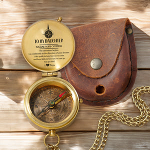 Personalized Engraved Compass - Family - To My Daughter - Go Confidently In The Direction Of Your Dreams - Gpb17018