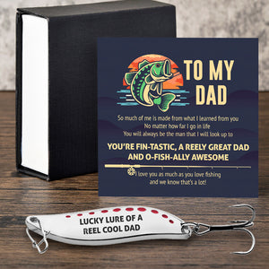 Spoon Fishing Lure - Fishing - To My Dad - Lucky Lure Of A Reel Cool Dad - Gfaa18007