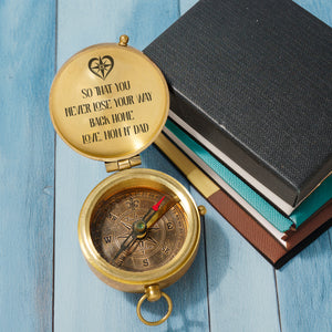 Personalized Engraved Compass - Family - To My Son - To My Daughter - So That You Never Lose Your Way Back Home - Gpb16075
