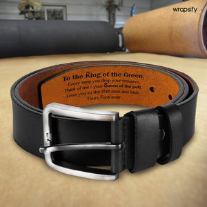 Secret Message Men's Belt - A Unique Expression of Love - Gar26002