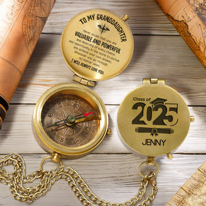 Personalized Engraved Compass - Family - To My Granddaughter - I Will Always Love You - Gpb23010