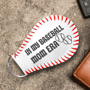 Handmade Leather Baseball Keychain - Baseball - To My Mom - In My Baseball Mom Era - Gkqi19001