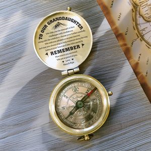 Personalized Engraved Compass - Family - To Our Granddaughter - We Are So Proud Of You - Gpb23013
