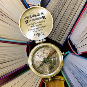 Personalized Engraved Compass - Family - To My Daughter - Congratulations - Gpb17017
