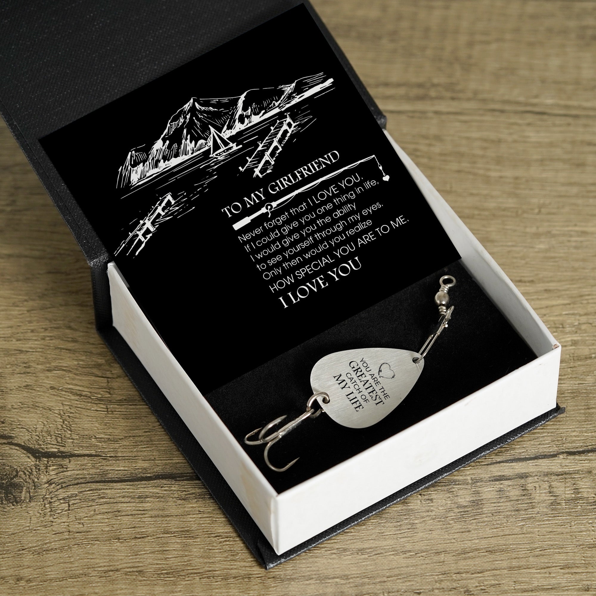 Personalized Engraved Fishing Hook - To My Girlfriend