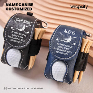 Personalized Golf Tees Pouch - Golf - To Myself - A Place For My Balls That Isn't The Round - Gav34001
