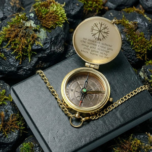Personalized Engraved Compass - Viking - To My Man - May You Always Find Your Way Back Home To Me - Gpb26277