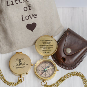 Personalized Engraved Compass - Family - To My Son - You Are The Light Of The World - Gpb16092