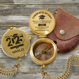 Personalized Engraved Compass - Family - To My Son Daughter Grandson Granddaughter - Gpb16077