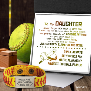 Softball Bracelet - Softball - To My Daughter - You're Capable Of Achieving Anything - Gbzk17027