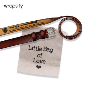 Home Run Hero Gift - Baseball Leather Belt with a Hidden Surprise - Gar26006