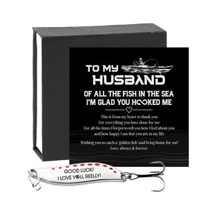 Spoon Fishing Lure - Fishing - To My Husband - Good Luck - Gfaa14008