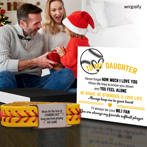 Softball Bracelet - Softball - To My Daughter - Be Brave, Be Stronger, & Love Life - Gbzk17028