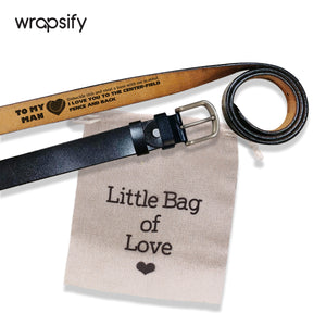 Home Run Hero Gift - Baseball Leather Belt with a Hidden Surprise - Gar26005