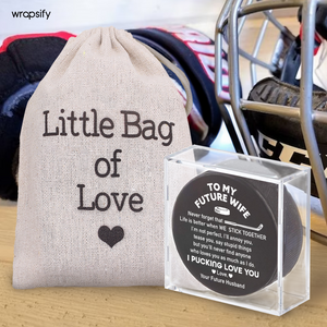 Score Romantic Points - Customized Hockey Puck for Your Future Wife - Gai25003