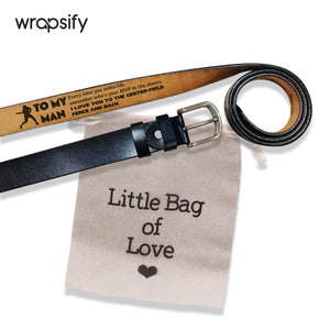 Home Run Hero Gift - Baseball Leather Belt with a Hidden Surprise - Gar26007