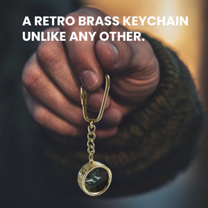 Personalized Brass Compass Keychain - Family - To My Son - From Mom - You're One Step Closer To A Bright New Future - Gkqj16002