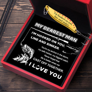 Personalized Fishing Lures - Fishing - My Dearest Man - You're My Anchor In The Storm - Gfaa26014