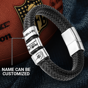Personalized Leather Bracelet - American Football - To My Son - I Love You - Gbzl16009