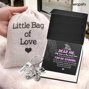 Dirt Bike Helmet Keychain - Biker - To Myself - Always Remember That You’re Enough - Gkey34002