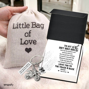 Dirt Bike Helmet Keychain - Biker - To My Dirt Bike Girl - I Am Always Here For You - Gkey13003