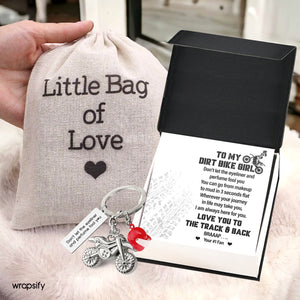 Dirt Bike Helmet Keychain - Biker - To My Dirt Bike Girl - I Am Always Here For You - Gkey13003